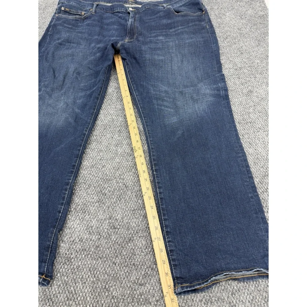 Polo Ralph Lauren Men's 50x32 Hampton Relaxed Straight Jeans Dark Blue Denim